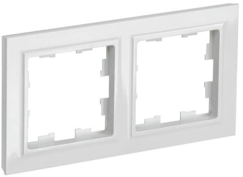 Рамка универсальная IEK Brite РУ-2-БрБ 2-м. белый фото Рамка универсальная IEK Brite РУ-2-БрБ 2-м. белый картинка